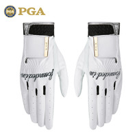 PGM 美国PGA 高尔夫球手套 女士真皮手套 小羊皮 魔术贴防滑 超透气