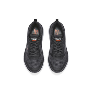 斯凯奇（Skechers）冬季男星迈缓震跑步鞋户外旅游运动鞋 220840 灰色 炭/橘色/CCOR 42.5