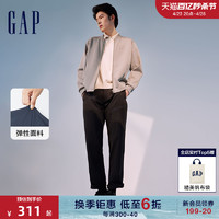 Gap 盖璞 男装2024春季新款高弹轻松裤多口袋直筒休闲裤纯色长裤887964