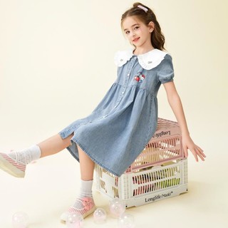 Hello Kitty 2024款女童夏季连衣裙翻领可爱舒适小女孩裙子