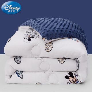 Disney baby 迪士尼宝宝（Disney Baby）婴儿童被子豆豆毯安抚被A类春秋季被芯幼儿园午睡新生儿床上用品毛毯盖被褥3斤 太空米奇