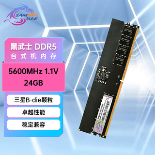 SK hynix 海力士 新乐士24GB DDR5台式机内存条 5600MHz C45/46 优选颗粒 Black
