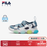 FILA 斐乐 KIDS斐乐童鞋儿童凉鞋2024夏季新款男女小童魔术贴包头鞋潮