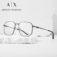 Emporio Armani阿玛尼眼镜ARMANI半框架男商务时尚黑色可配近视度数0AX1066 6000黑色