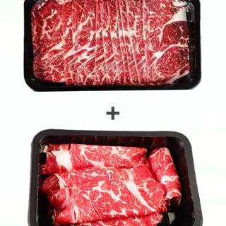 M5和牛牛肉片200g*5盒+安格斯牛肉卷250g*4盒 各2斤