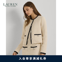 LAUREN RALPH LAUREN 拉夫劳伦 女装 24年春双色结子绒短款夹克RL61953 101-多色 2