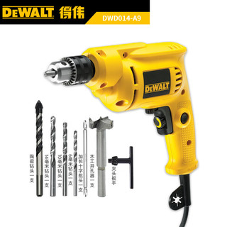 DEWALT 得伟 DWD014手电钻工业级电钻多功能手持插电式家用电动螺丝刀插电式