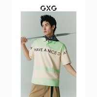 GXG 男装 商场同款SHANTELL MARTIN联名系列POLO衫 2022年夏季新品