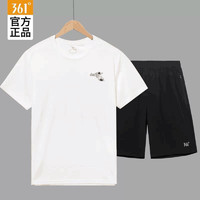 361° 运动T恤男款短袖夏季棉质上衣健身秋天休闲运动服跑步服套装