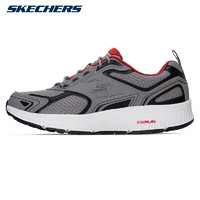 SKECHERS 斯凯奇 男鞋休闲鞋春季耐磨轻便减震运动鞋户外舒适跑步鞋 -BKW 42.5