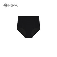 NEIWAI内外高腰泳裤舒适亲肤包臀泳装度假防走光简约纯色 黑色 S