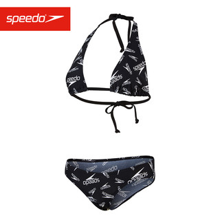 SPEEDO 速比涛 返潮现象女子比基尼 系带比基尼复古俏皮性感抗氯