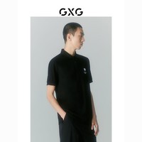 GXG 男装 2022年夏季新品商场同款迷幻渐变系列翻领短袖POLO衫