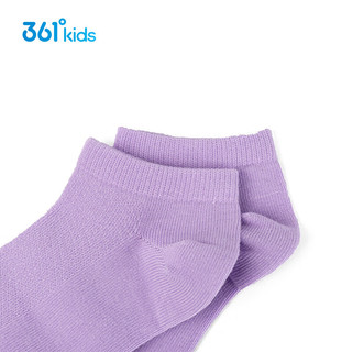 361°儿童袜子男女童中大童短袜三双装 紫5