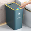家一 垃圾桶带盖家用大号夹缝按压式厕所卫生间垃圾筒客厅厨房