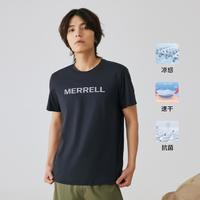 MERRELL 迈乐 2023春夏新款运动户外休闲简约上衣速干抗菌短袖凉感T恤男