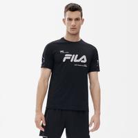 FILA 斐乐 男装运动短袖T恤男式夏季轻薄透气百搭休闲基础针织短袖衫