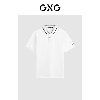 GXG 男2024年夏季新品多色男士撞色刺绣时尚休闲翻领Polo衫男短袖