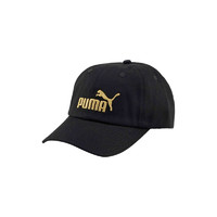 PUMA 彪马 官方 复古运动休闲刺绣棒球帽 ESS CAP 024357 黑色-Gold No1 Logo-01 均码