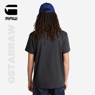 G-STAR RAW2024夏季男士T恤西海岸印花半袖短袖圆领修身型D24686 深黑 XS