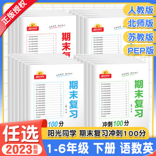 《阳光同学·期末复习15天冲刺100分》（2023版、下册、年级/科目/版本任选）