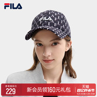 FILA 斐乐 官方情侣款棒球帽2024夏新款时尚休闲运动帽遮阳鸭舌帽