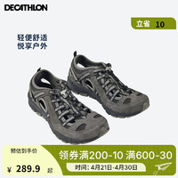 DECATHLON 迪卡侬 登山鞋男户外防滑凉鞋夏季透气耐磨轻便徒步鞋NH500NH900 铅灰色-防撞款-NH500 43