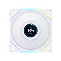 LIAN LI 联力 TL LCD 140 ARGB 140mm 四代积木风扇 白色 单个装 反叶