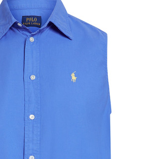 Polo Ralph Lauren 拉夫劳伦 女装 24年夏宽松版棉质牛津布衬衫RL25527 400-蓝色 XXS