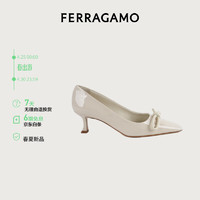 菲拉格慕（Ferragamo）女士白色高跟鞋 0771543_1D _ 55/36 