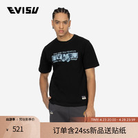 EVISU 2024春夏 男士玩乐佛头印花T恤2ESEPM4TS1181XXCT 黑色 XL