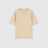 Gap 盖璞 男女春季圆领短袖T恤 877013 卡其色 M