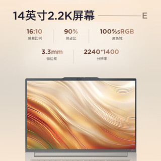 ThinkPad E14 2024 14英寸轻薄便携联想笔记本电脑酷睿Ultra5 125H  32G 1TB 2.2K 商务办公本 银色 AI PC
