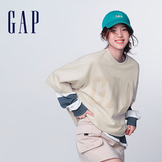 Gap 盖璞 男女夏季短袖T恤 889779 灰白色 XXXL