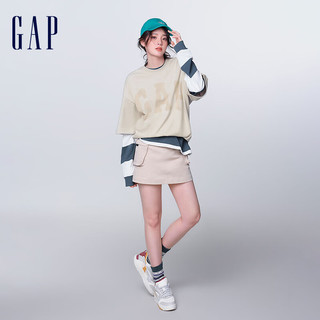 Gap 盖璞 男女夏季短袖T恤 889779 灰白色 XXXL