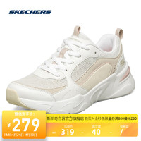 SKECHERS 斯凯奇 厚底老爹鞋运动鞋117042 WNT白色/自然色 38.5