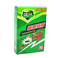 GREEN LEAF 绿叶 蟑螂粘板蟑螂药强效家用全窝端家用室内蟑螂贴家用粘板 蟑螂粘板（60张带60包诱饵）