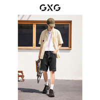 GXG奥莱 22年男装 黑色明线设计牛仔短裤夏季#10D1250553B
