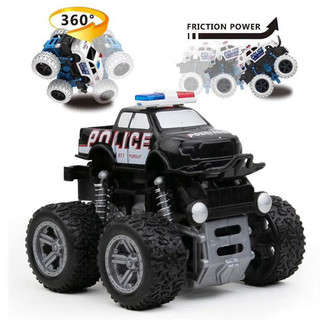 悦奇达 警车汽车模型玩具惯性越野车儿童玩具