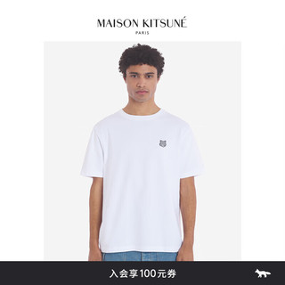 Maison Kitsune 男女同款 SS24春夏大胆玩色狐狸圆领T恤短袖 P100【白色】 XS