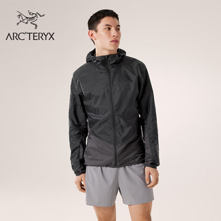 ARC'TERYX 始祖鸟 ARC’TERYX始祖鸟 NORVAN WINDSHELL HOODY 轻量 男子 风壳夹克 Black/Graphite/黑色/灰黑色 S