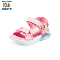 斯凯奇（Skechers）儿童鞋子2024夏季中大童休闲凉鞋女童 317017L-LTPK 浅粉色 33.5码 2