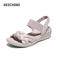 斯凯奇（Skechers）唯品灯塔凉鞋女夏季户外透气女子休闲时尚凉拖鞋163423 裸粉色/BLSH 35