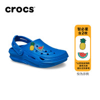 crocs卡骆驰电波洞洞鞋男童女童包头拖鞋209431  P 青花瓷蓝-4JL 24(140mm)
