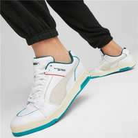 PUMA 彪马 官方 男女同款情侣复古休闲透气板鞋SLIPSTREAM RETRO 386528 白-深绿色-01 35.5