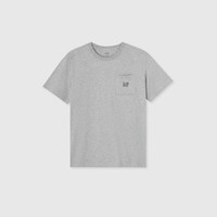 Gap 盖璞 男女夏季纯棉圆领短袖T恤 460846 灰色 L