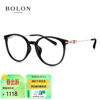 BOLON 暴龙 眼镜近视光学镜眼镜框可配度数 BH5013B10框+优可视变色1.60