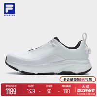 FILA 斐乐 官方男鞋BOA柔云2路跑鞋2024夏季新款皮面缓震跑步鞋