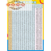 富力新小学汉语拼音声母表韵母表 墙贴全套声母韵母整体认读音节挂图 反义词大全(自带胶) 超小