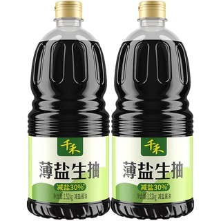 百亿补贴：千禾 薄盐生抽1.52kg